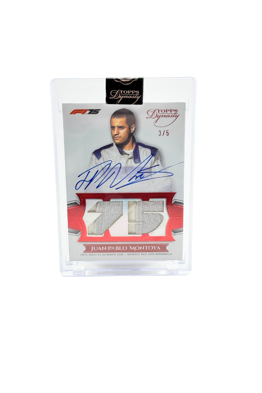 2025 Topps Dynasty Juan Pablo Montoya Double Patch Auto #3/5