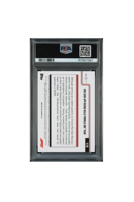 2025 Topps Chrome F1 Sapphire Visa Cash App Racing Bulls #2/5 PSA 10