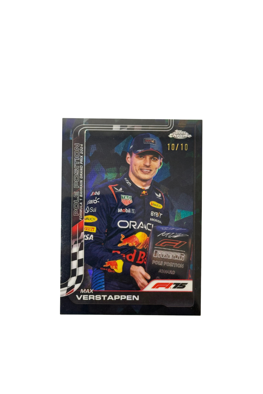 2025 Topps Chrome F1 Sapphire Max Verstappen Black 10/10