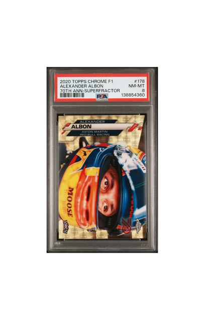 2020 Topps Chrome Alex Albon RC 70th SuperFractor