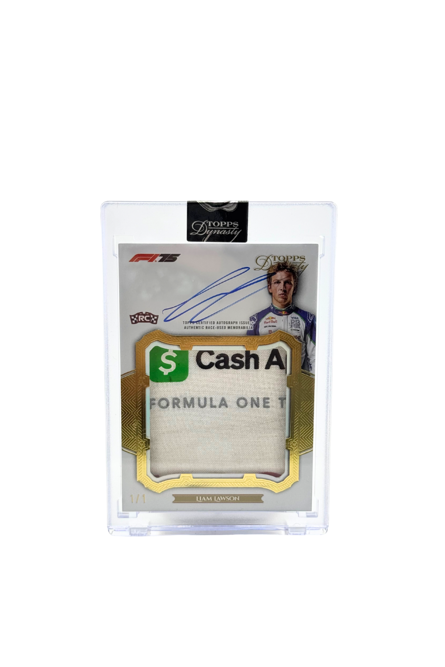 2025 Topps Dynasty Liam Lawson Rookie Patch Auto #1/1