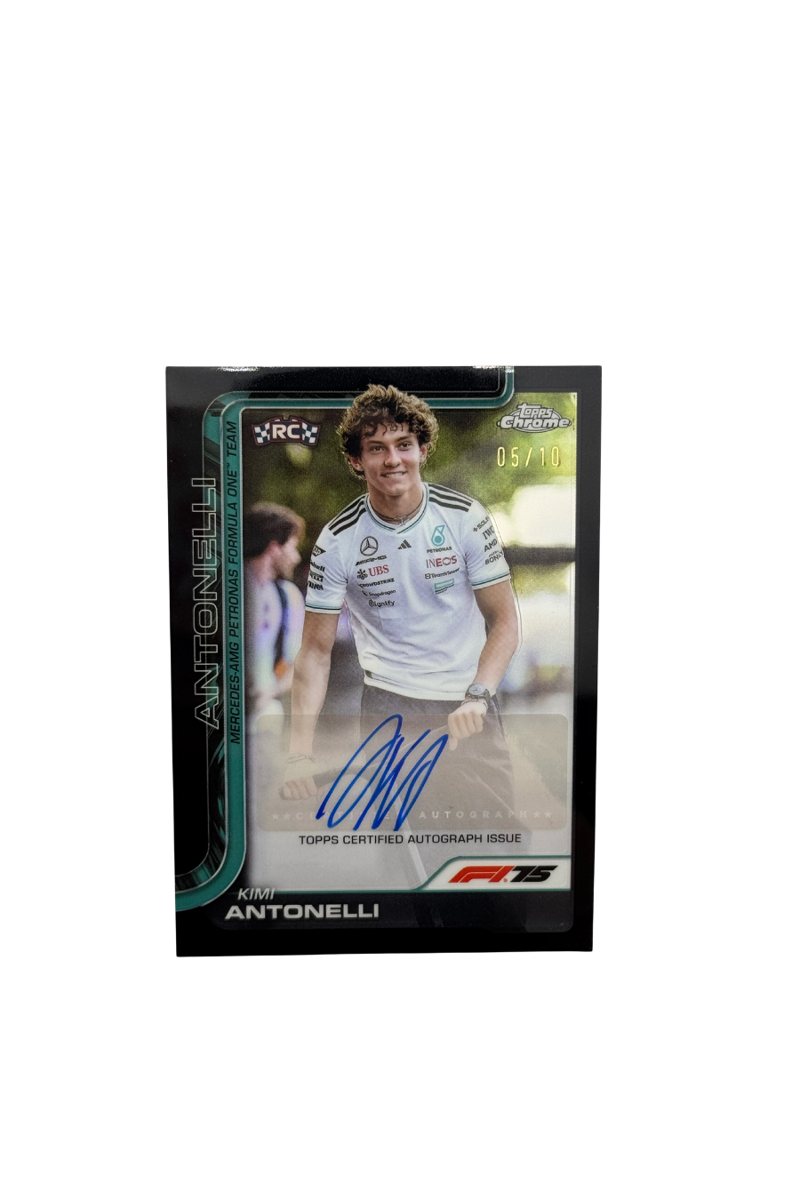 2025 Topps Chrome F1 Kimi Antonelli Black Autograph /10
