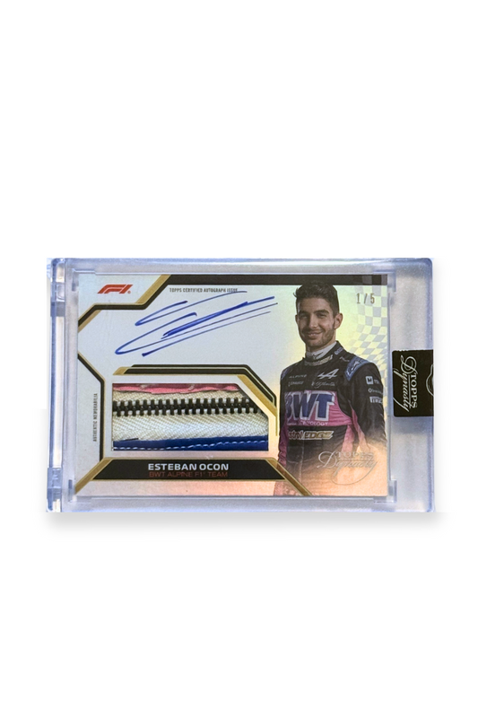2024 Topps Dynasty Esteban Ocon Zipper Patch Auto #1/5