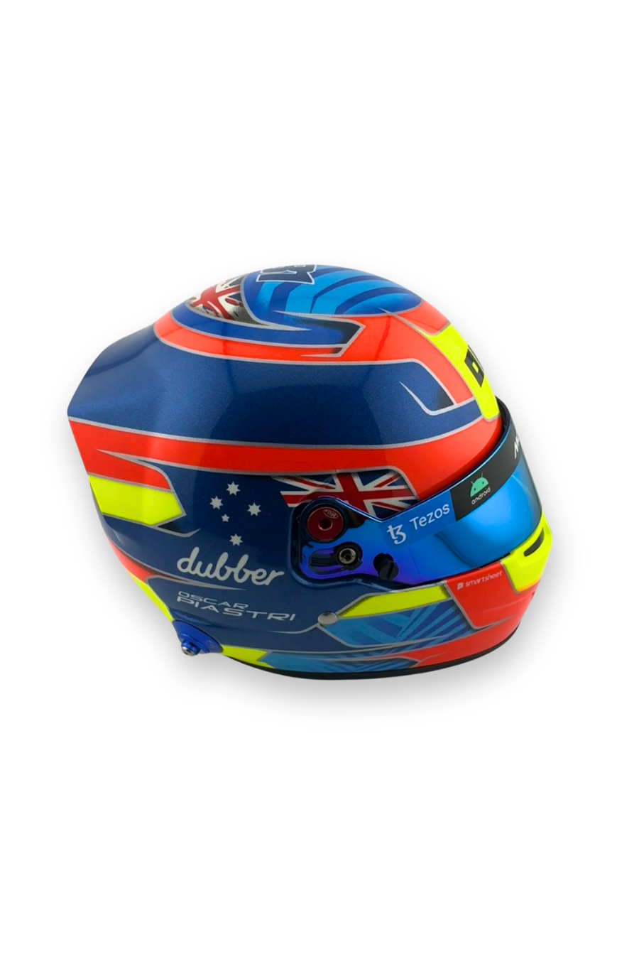 Oscar Piastri 2023 1:2 scale helmet, right side with McLaren logos